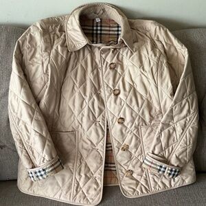 The Burberry of London Tan Lightweight Quilted Jacket in XL